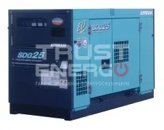Дизельный генератор Airman SDG25AS В кожухе Isuzu 4LE1